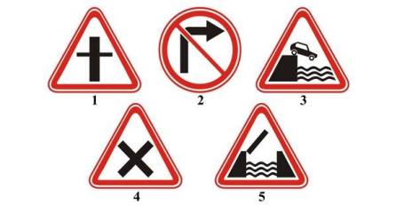 Which of the following signs is placed just before crossing the traffic area?