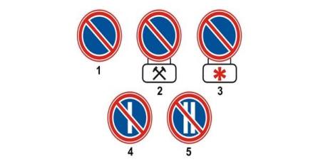 Which of the following signs prohibits parking on even days of the month?