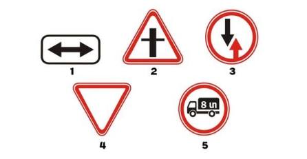 What sign requires you to give way to vehicles traveling on an intersecting road?