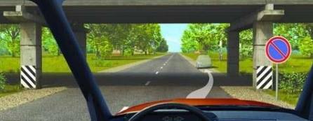 Parking after the overpass bridge is