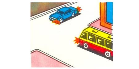 The driver of which vehicle must give way?