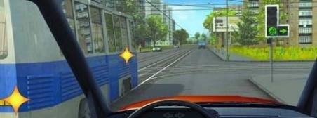 Are you obliged to give way to the tram driver in this situation?