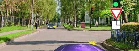 Do you have to give way to the oncoming driver when turning right?