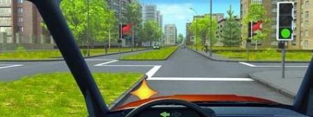 When making a left turn