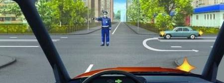 When making a right turn