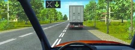 Entering into the reverse traffic zone in this situation is