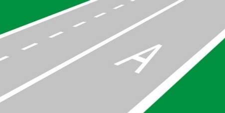 Which vehicles are allowed to drive in the right lane of the roadway?