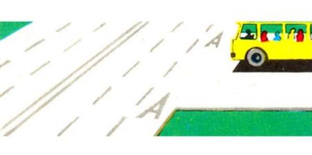 Is the driver of a tour bus allowed to enter the "A" lane if this marking is present?