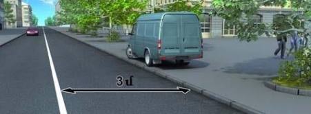 Did the truck driver violate the parking rules?
