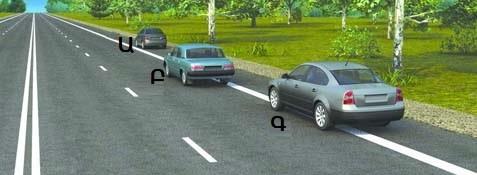 Which driver has violated the rules of stopping?
